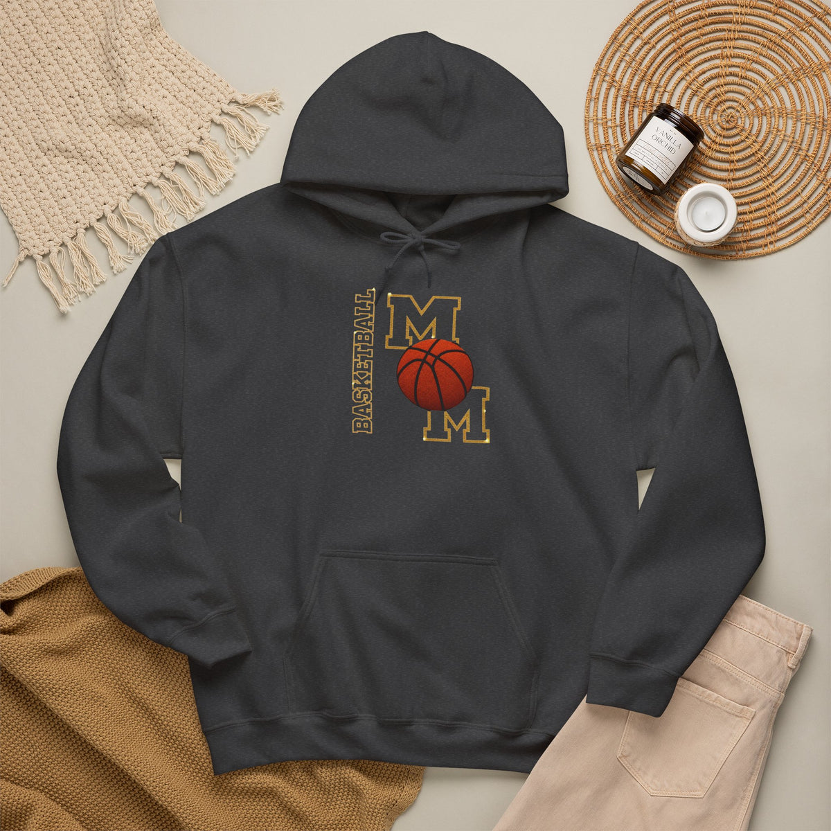 BASKETBALL MOM Hooded Sweatshirt