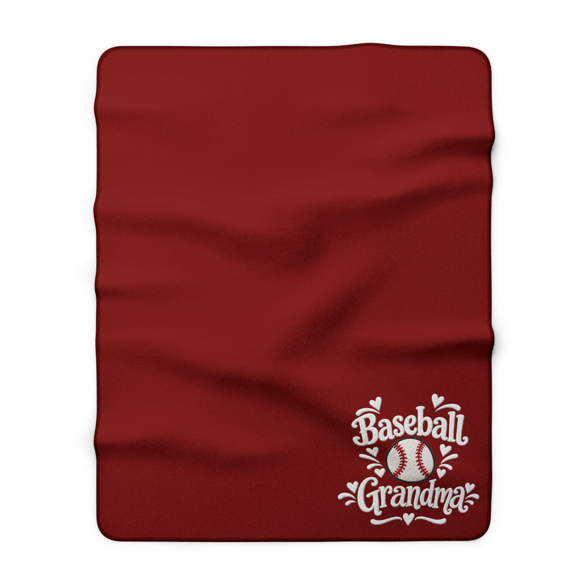 BASEBALL GRANDMA Sherpa Fleece Blanket