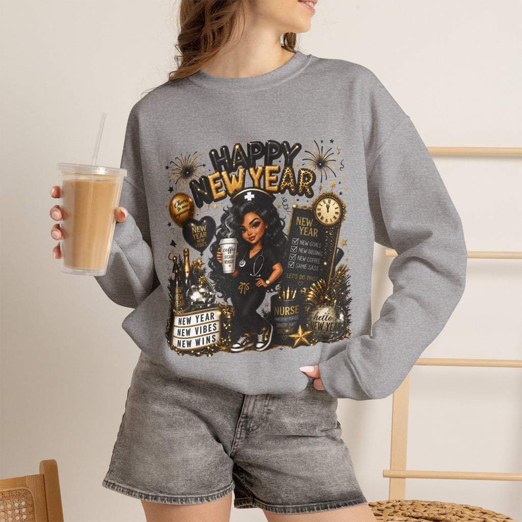 SASSY NEW YEAR NURSE Crewneck Sweatshirt