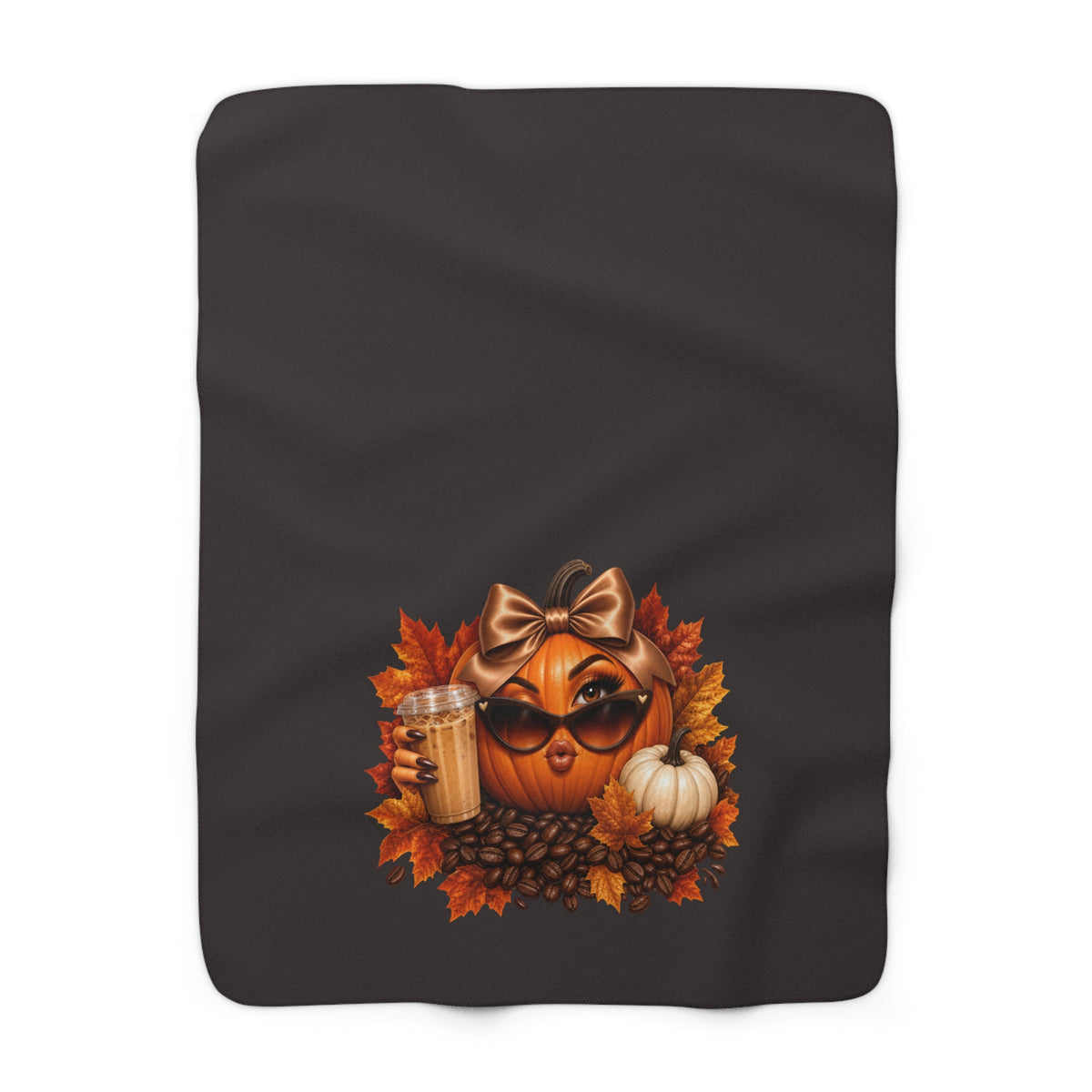 SASSY PUMPKIN Sherpa Fleece Blanket
