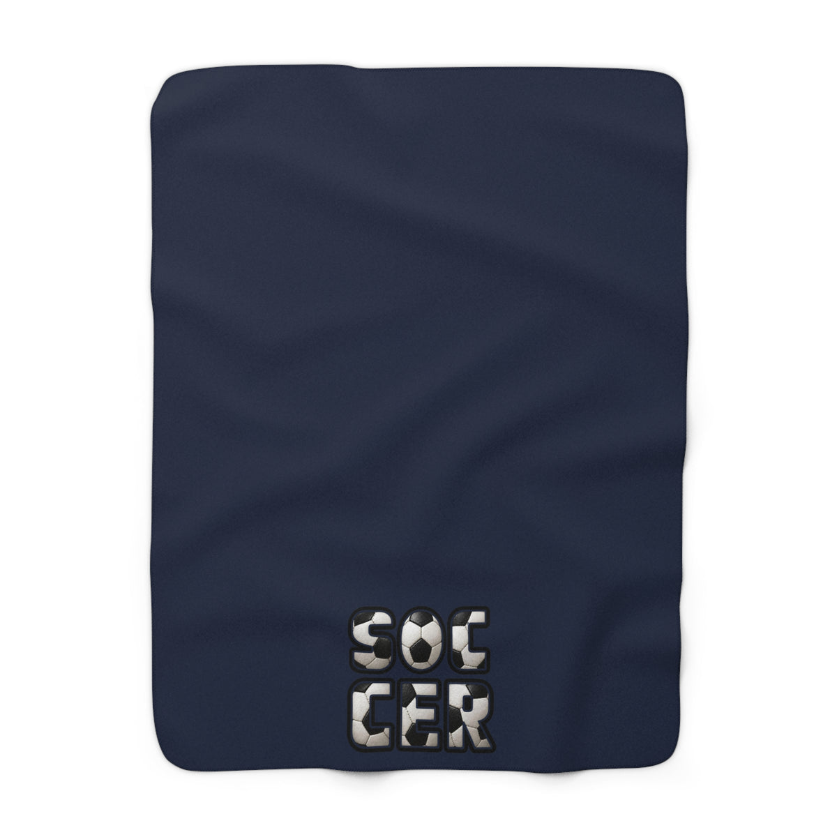 SOCCER Sherpa Fleece Blanket