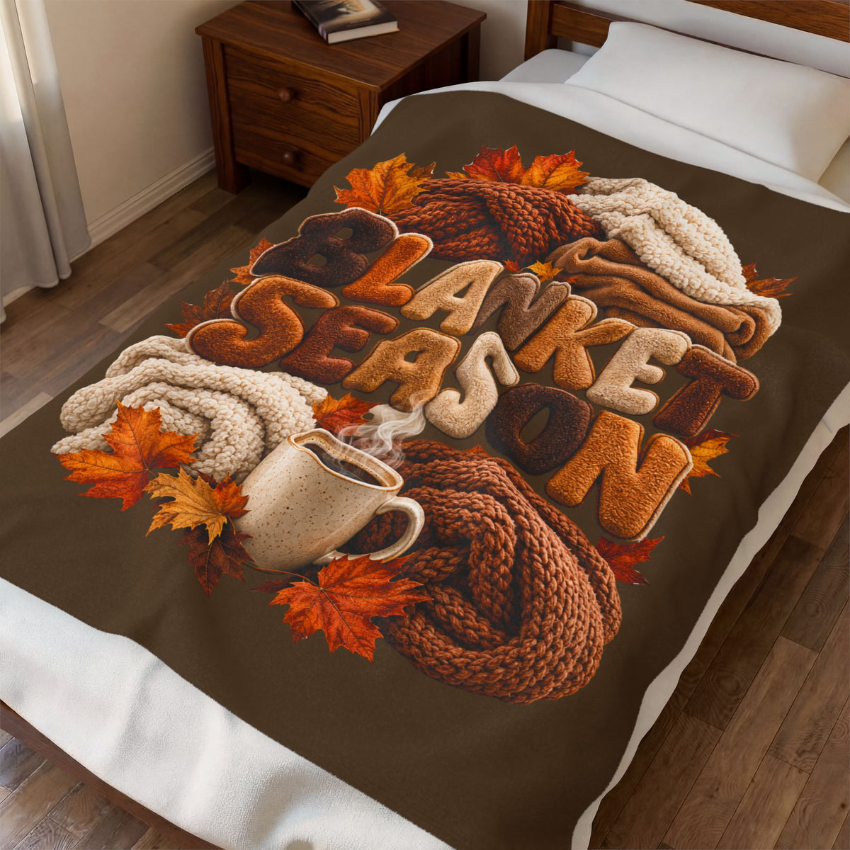 FALL SEASON Velveteen Plush Blanket