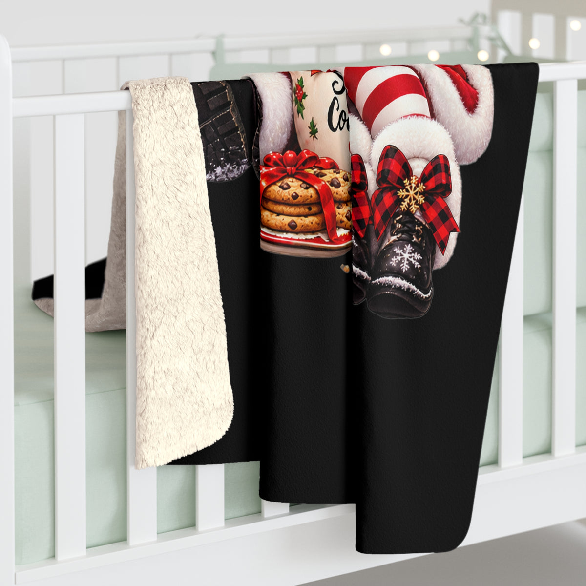 SANTA & MRS. CLAUS Sherpa Fleece Blanket