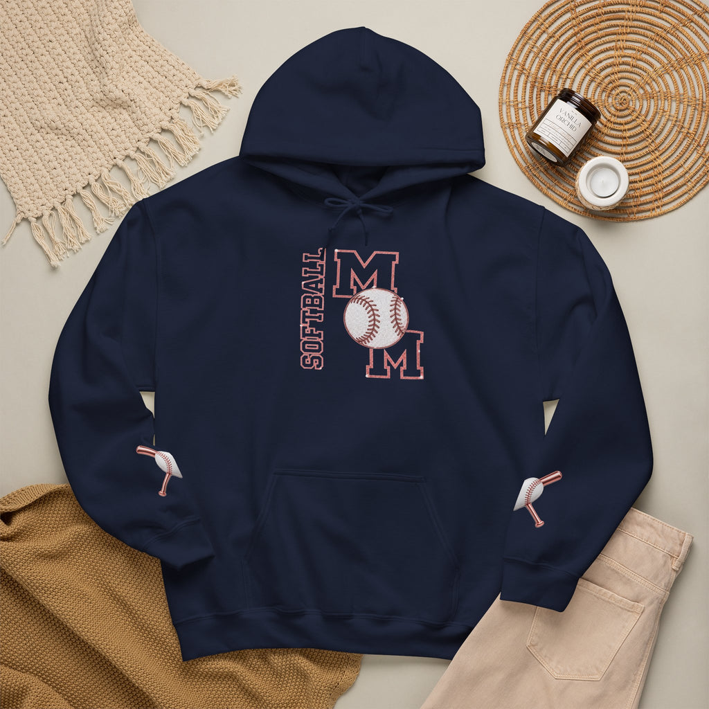 SOFTBALL MOM Hooded Sweatshirt