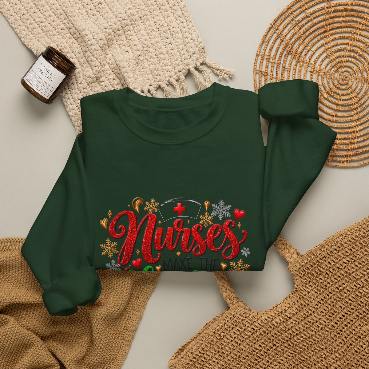 NURSES HOLIDAY Crewneck Sweatshirt