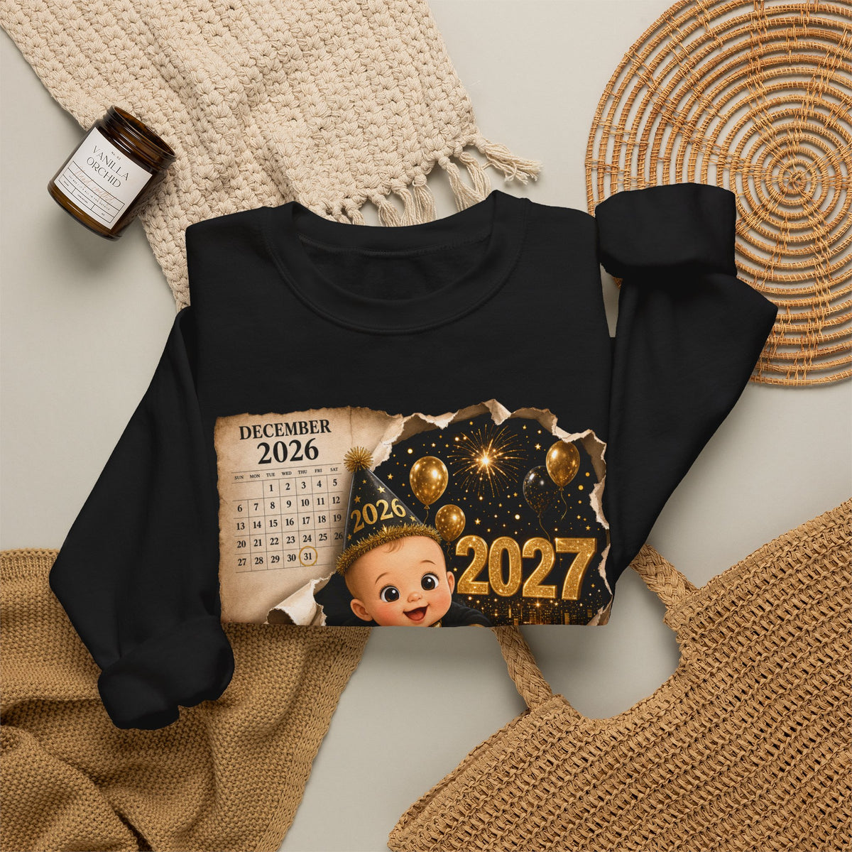 NEW YEAR 2027 Unisex Crewneck Sweatshirt