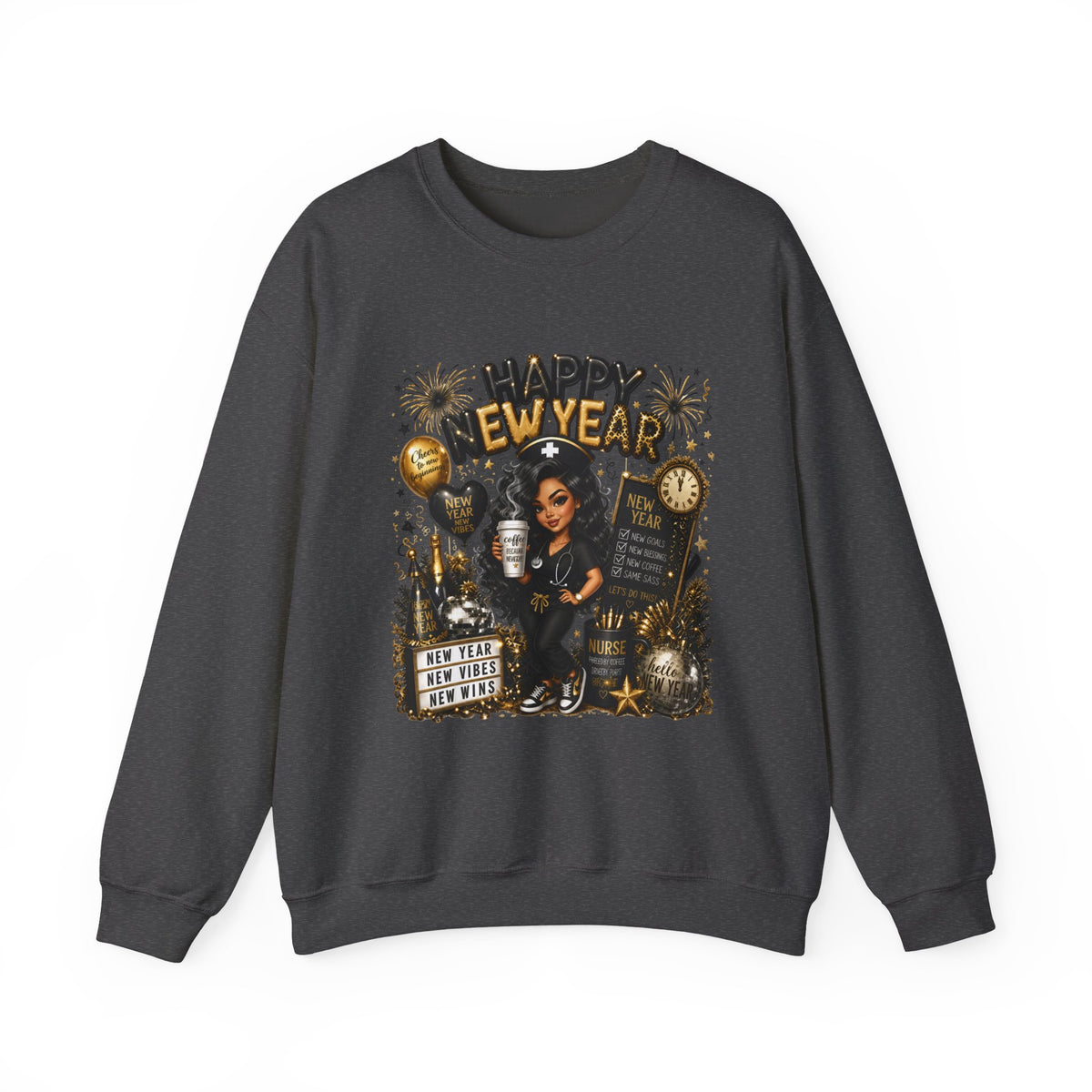 SASSY NEW YEAR NURSE Crewneck Sweatshirt