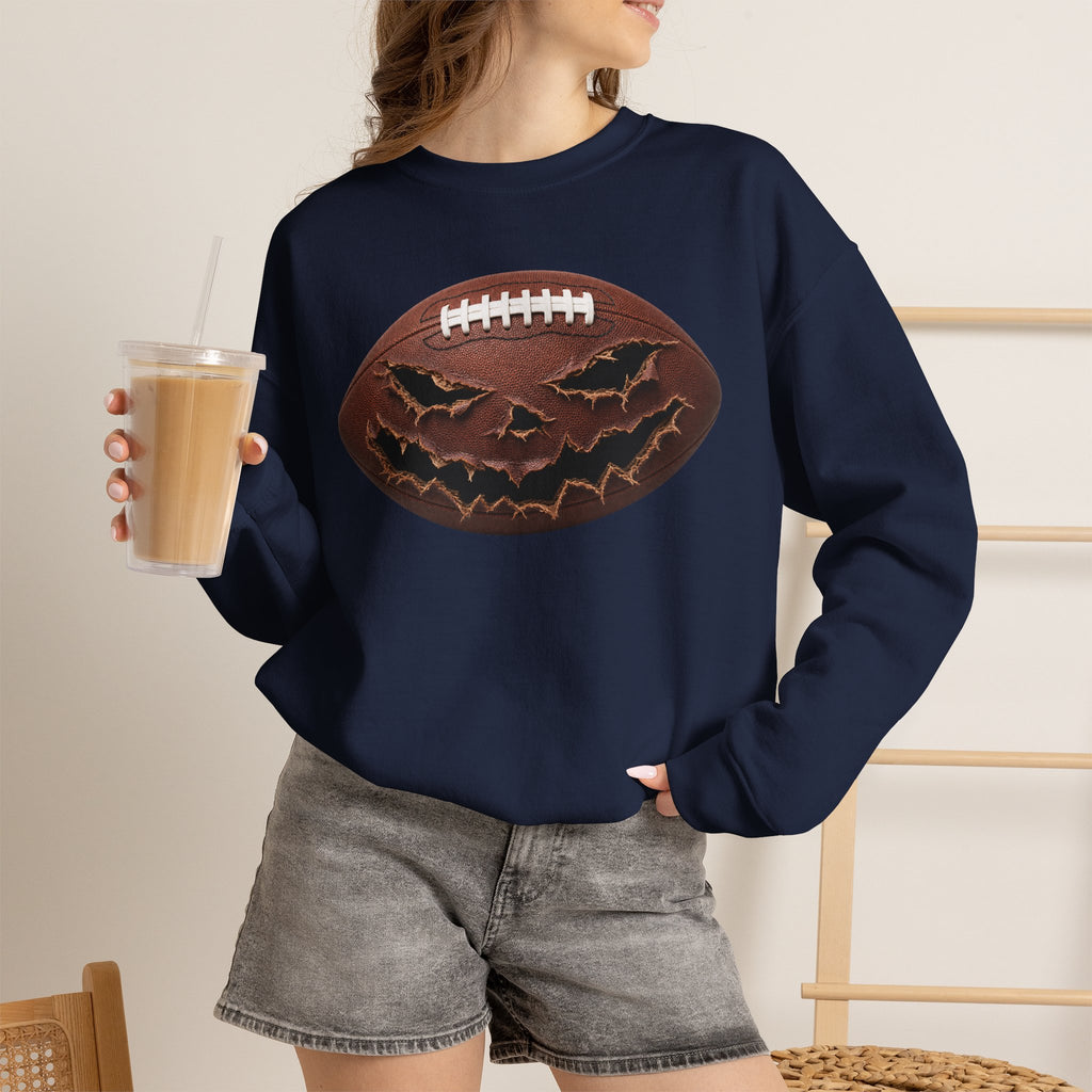 PUMPKIN FOOTBALL Unisex Heavy Blend™ Crewneck Sweatshirt