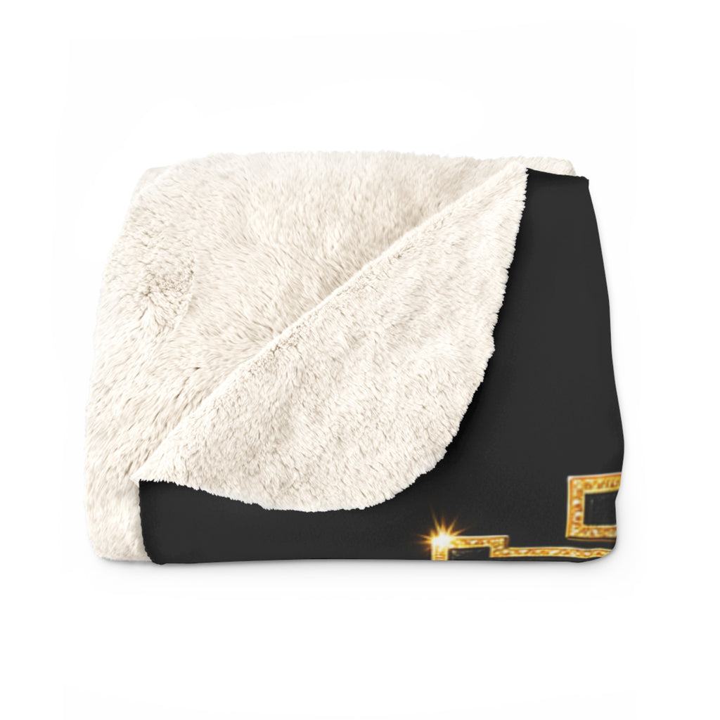 FOOTBALL MOM Sherpa Fleece Blanket