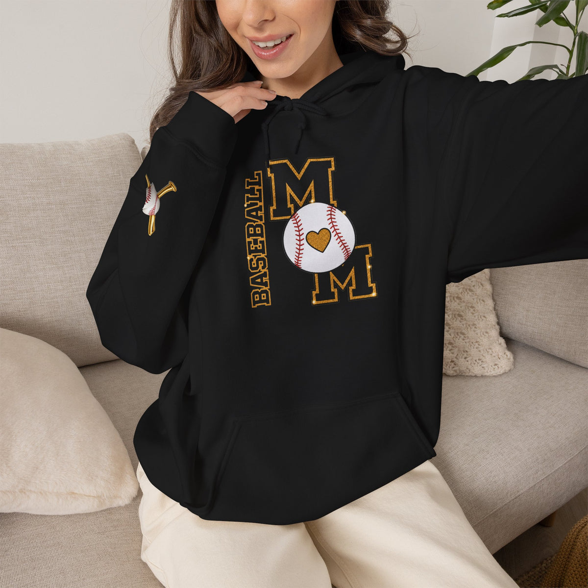 BASEBALL MOM Hooded Sweatshirt