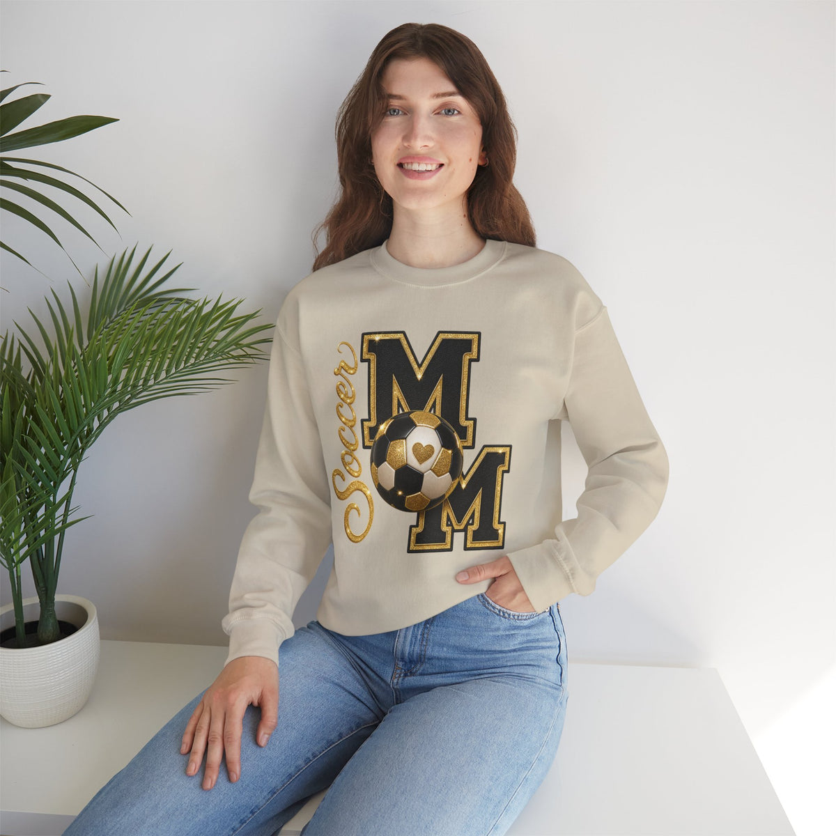 SOCCER MOM Unisex Heavy Blend™ Crewneck Sweatshirt