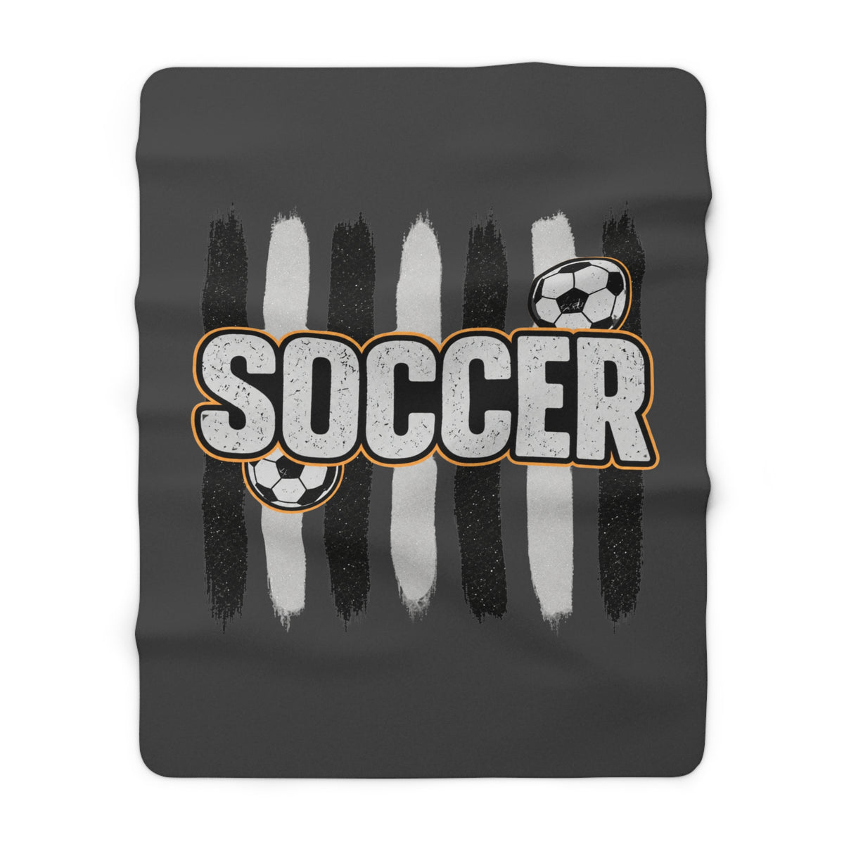 MEN SOCCER BLANKET Sherpa Fleece Blanket
