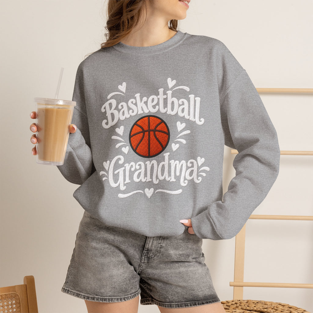 BASKETBALL GRANDMA Crewneck Sweatshirt