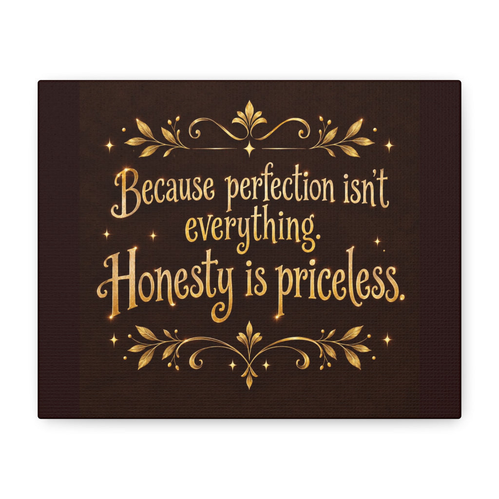 HONESTY IS PRICELESS Matte Canvas, Stretched, 1.25"
