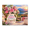 Your Imagination Is a Source of Originality – Inspirational Floral Canvas Wall Art