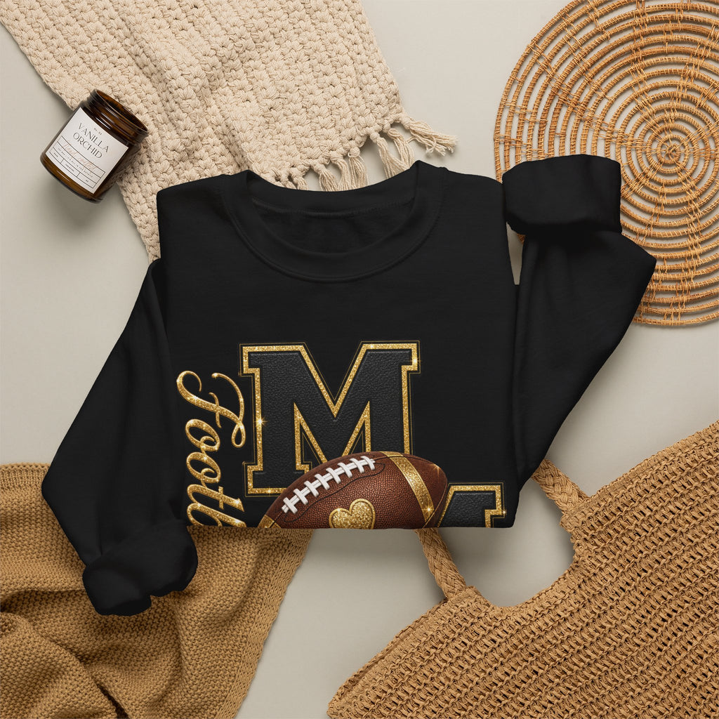  FOOTBALL MOM Heavy Blend Crewneck Sweatshirt