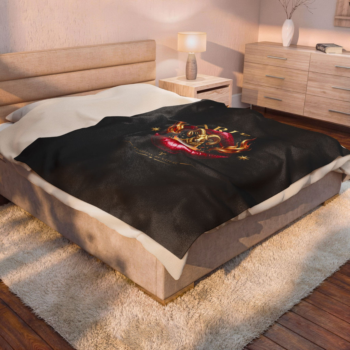 ARIES Velveteen Plush Blanket