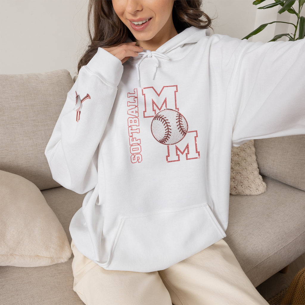 SOFTBALL MOM Hooded Sweatshirt