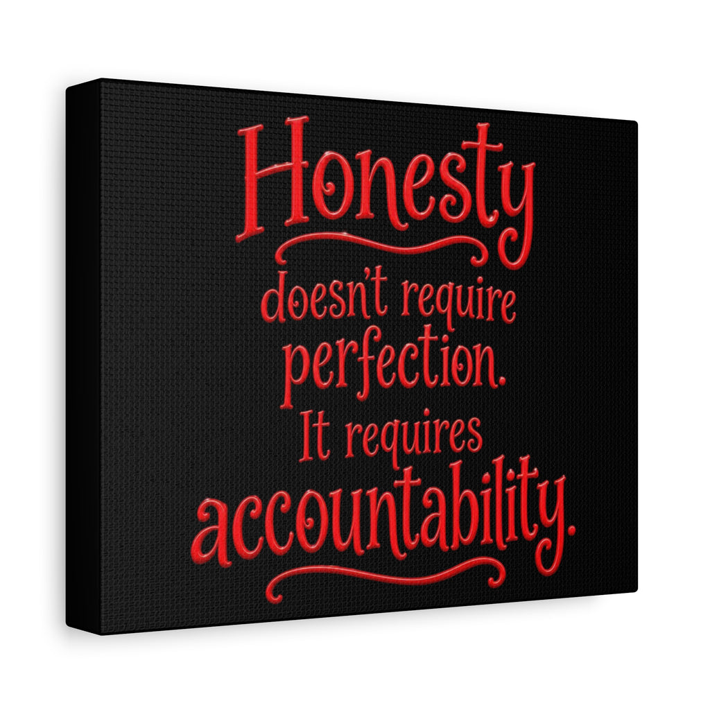 Honesty & Accountability Canvas Wall Art