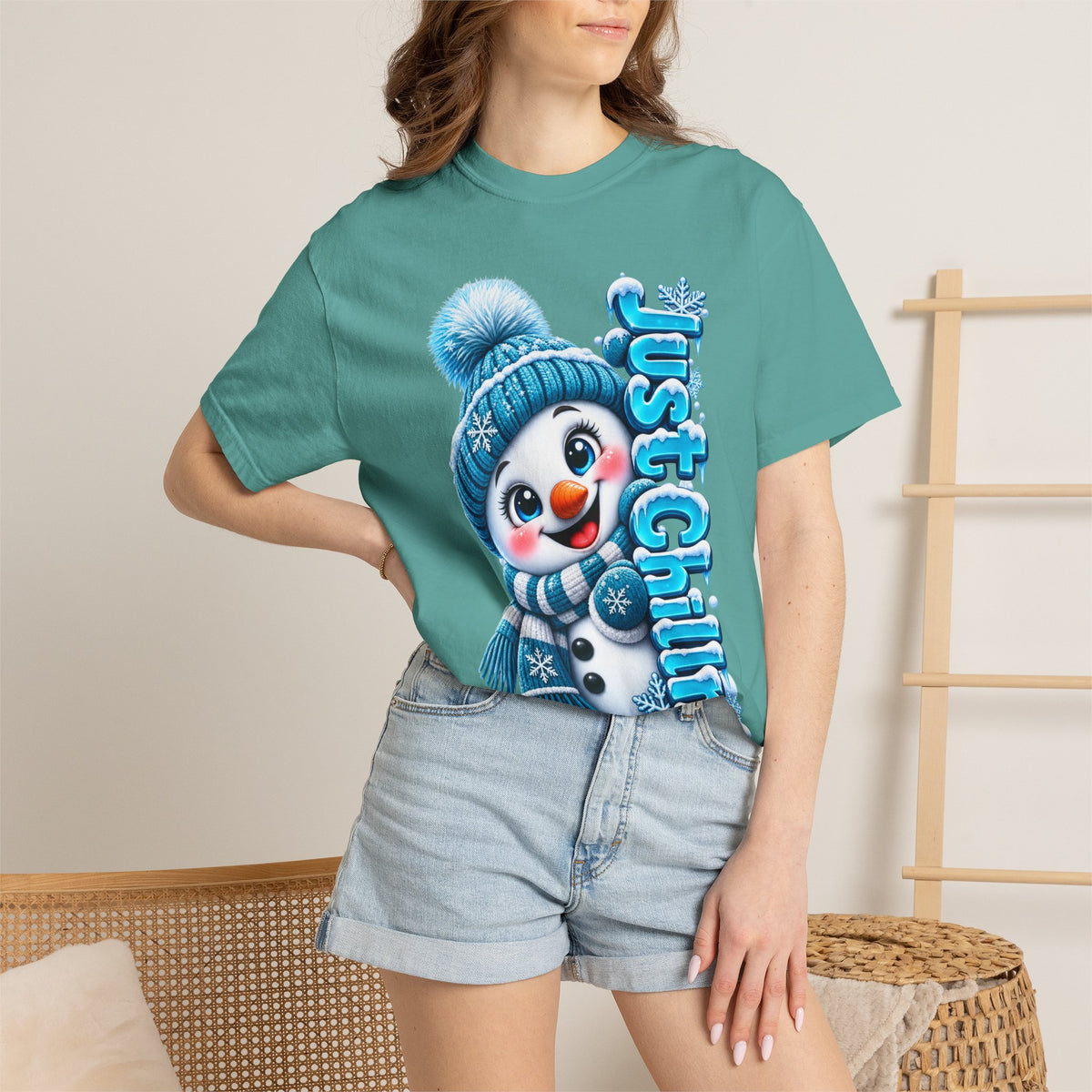 JUST CHILLN Unisex Garment-Dyed T-shirt