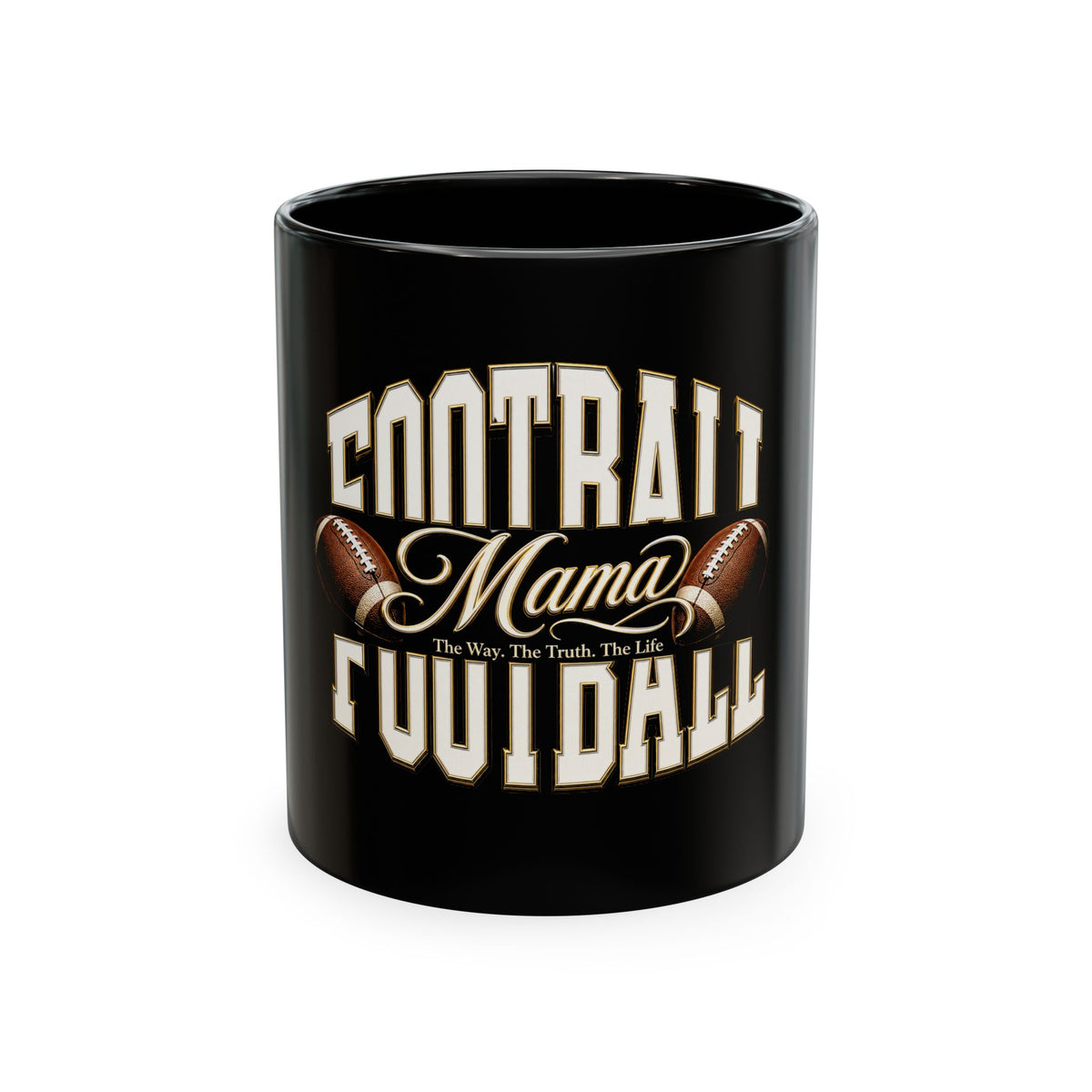 FOOTBALL MAMA Ceramic Mug is a fun football mom gift for coffee, tea, and game days. Perfect for birthdays, Mother's Day, holidays, or everyday use.