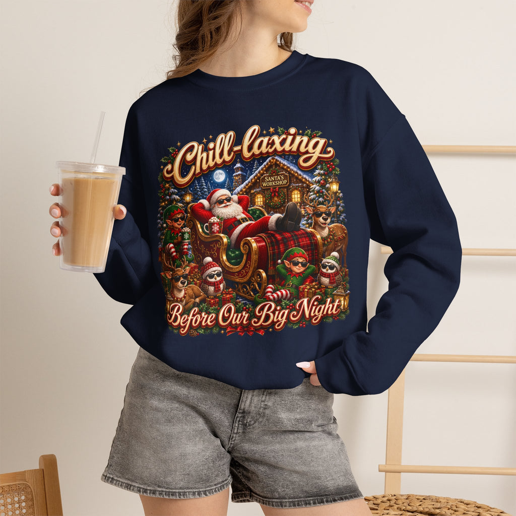 CHRISTMAS CHILL Unisex Heavy Blend Crewneck Sweatshirt