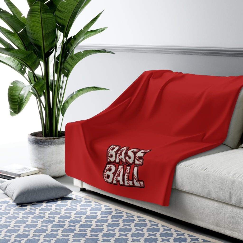 BASEBALL Sherpa Fleece Blanket