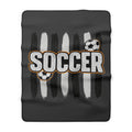MEN SOCCER BLANKET Sherpa Fleece Blanket