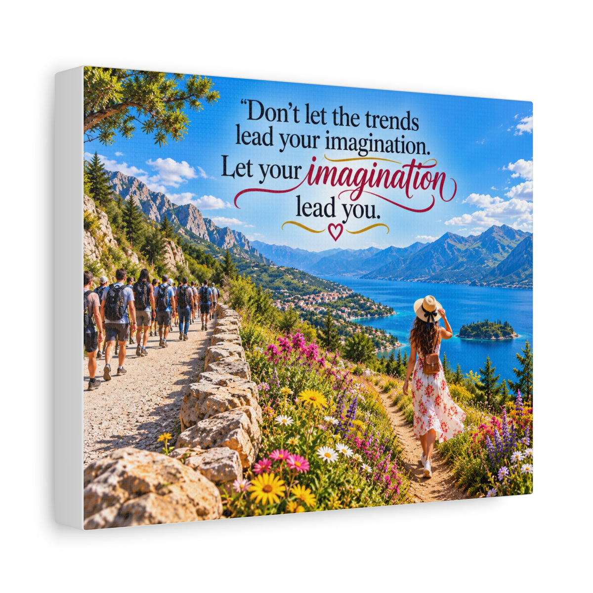 Let Your Imagination Lead You – Inspirational Canvas Wall Art