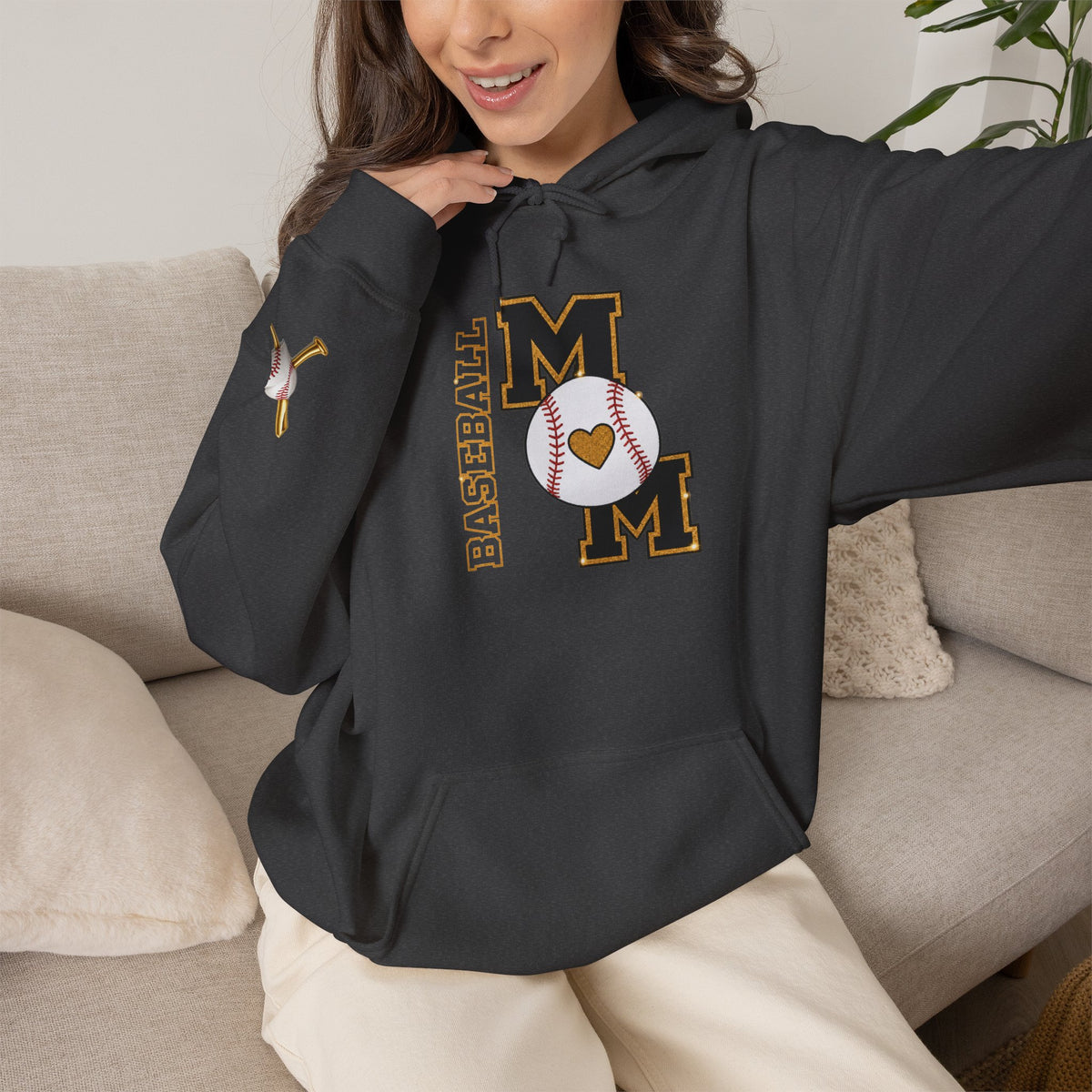 BASEBALL MOM Hooded Sweatshirt