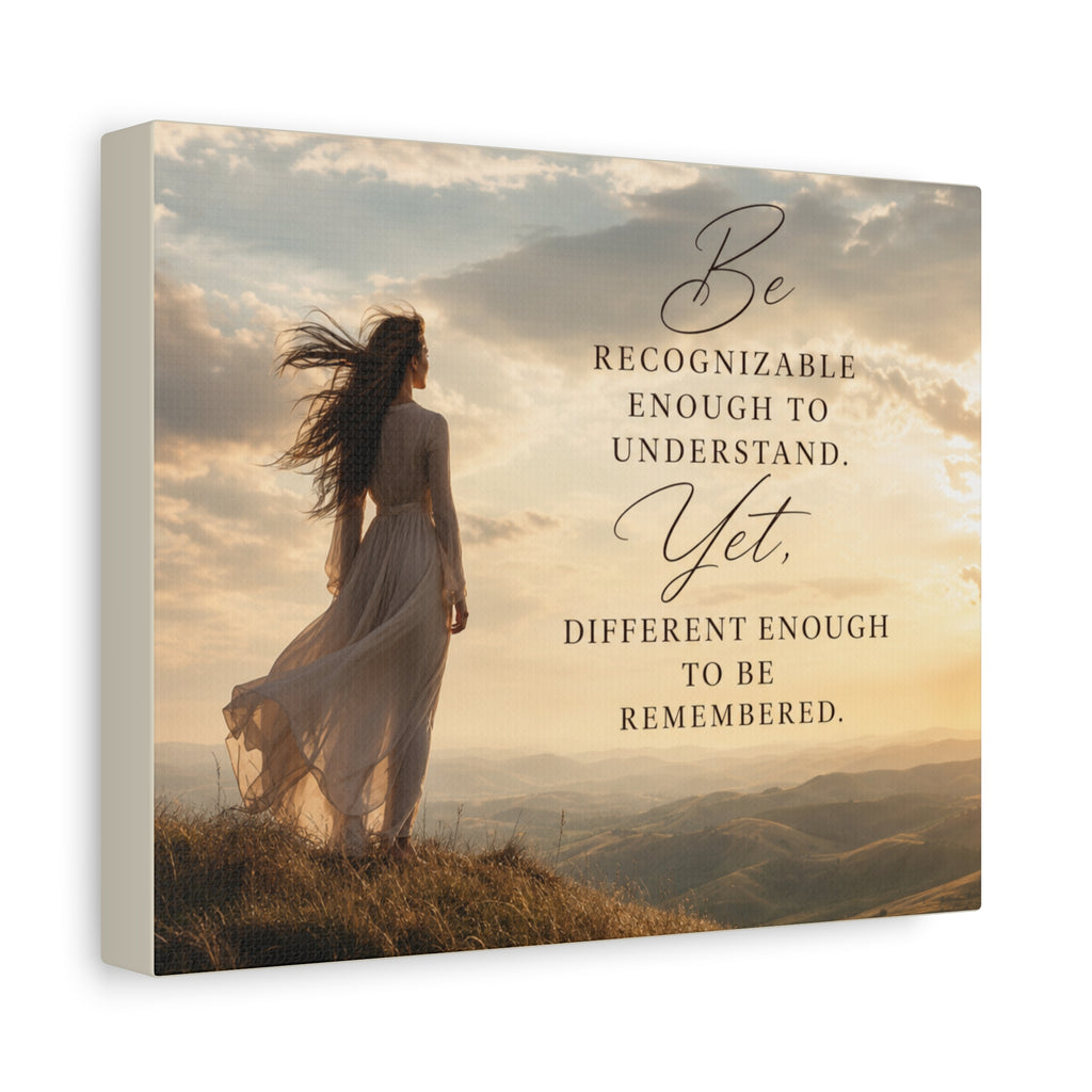 Be Remembered — Inspirational Canvas Wall Art