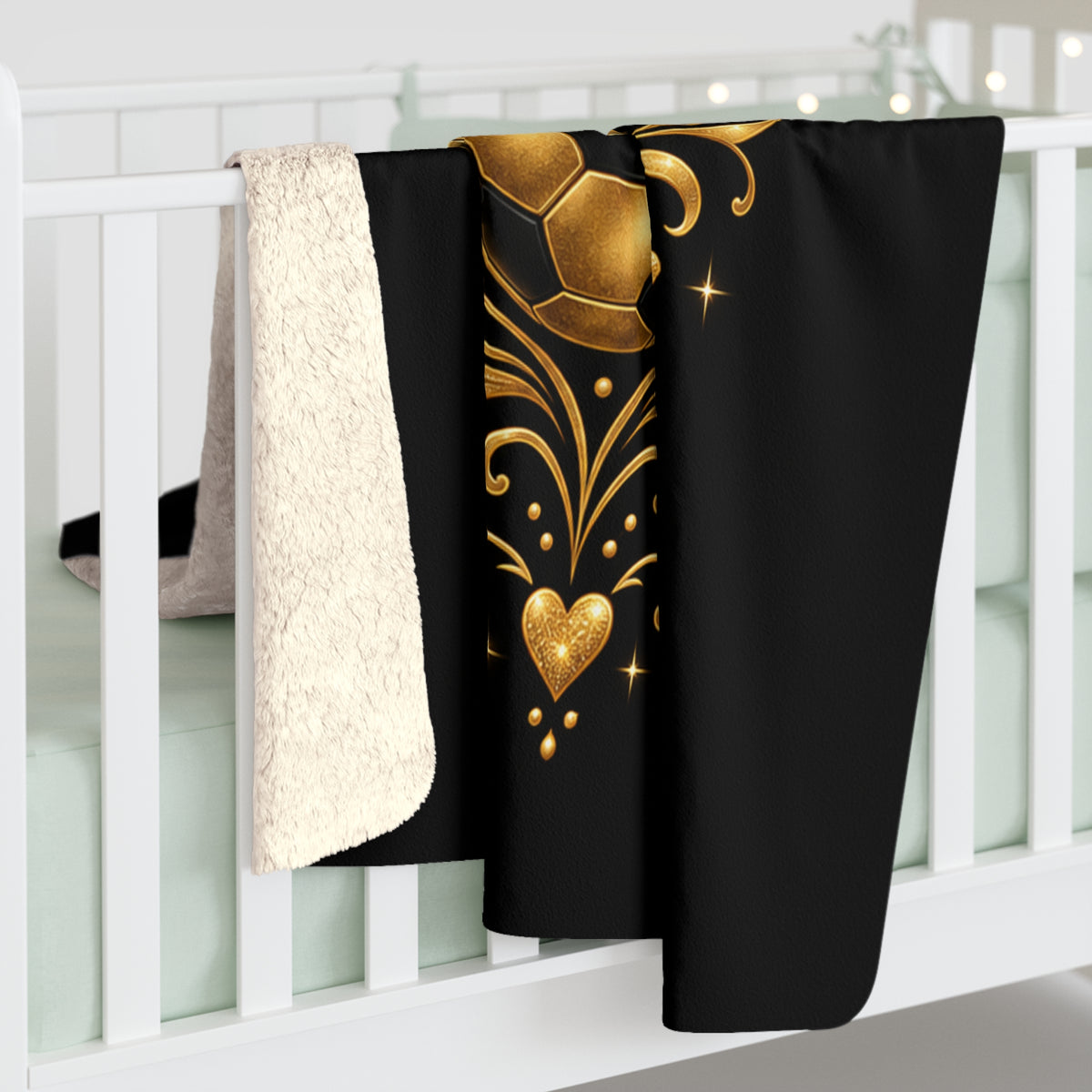 SOCCER GRANDMA Sherpa Fleece Blanket