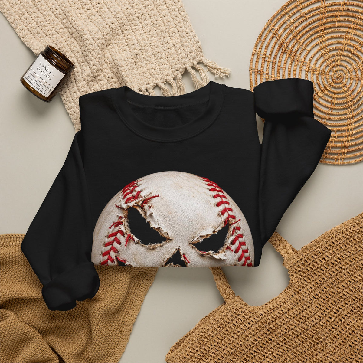 PUMPKIN BASEBALL Unisex Heavy Blend™ Crewneck Sweatshirt