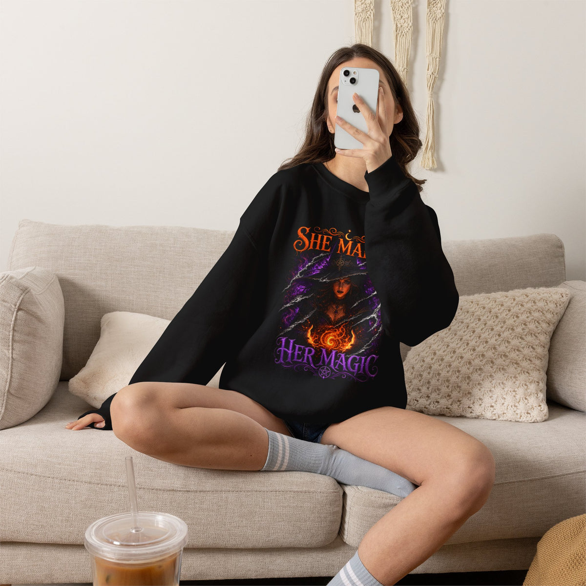 SHE MAKE HER MAGIC HALLOWEEN Sweatshirt