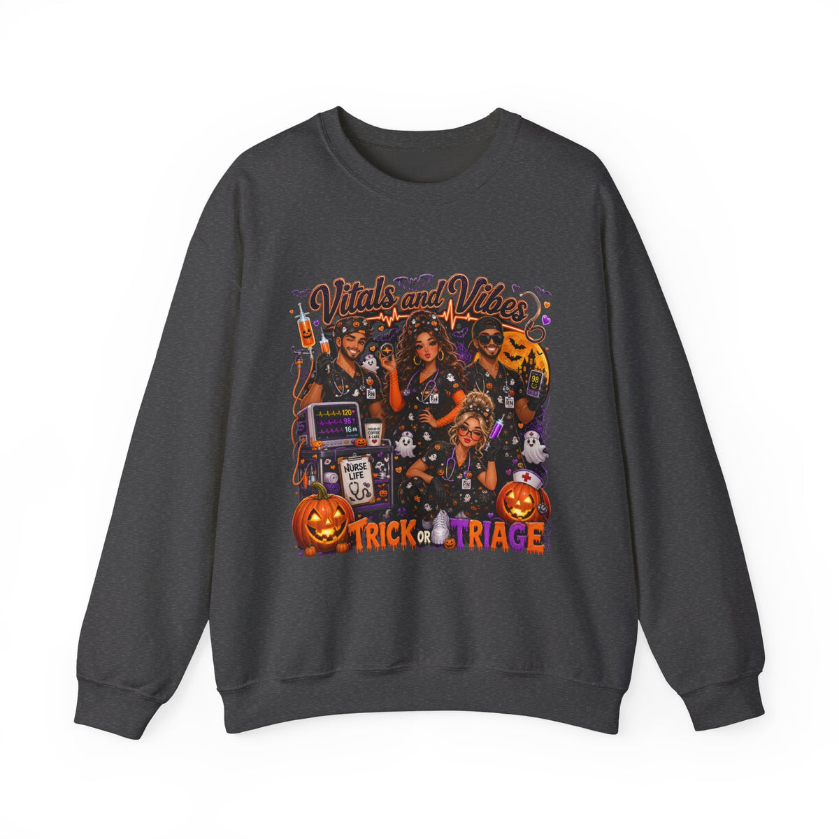 Halloween Nurse Crewneck Sweatshirt Unisex