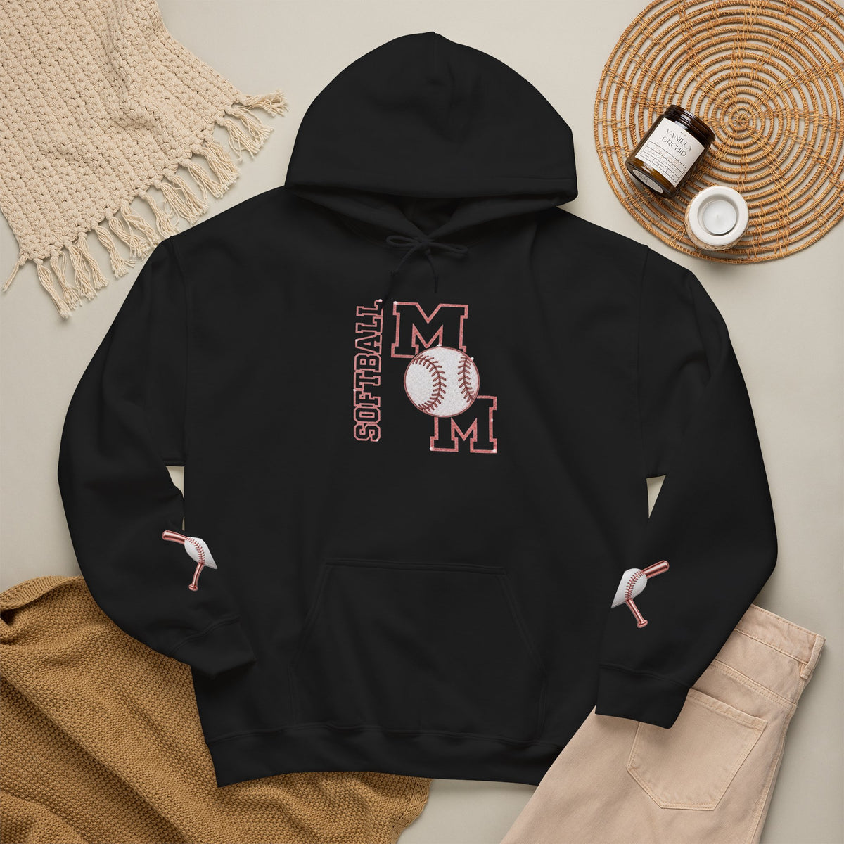 SOFTBALL MOM Hooded Sweatshirt