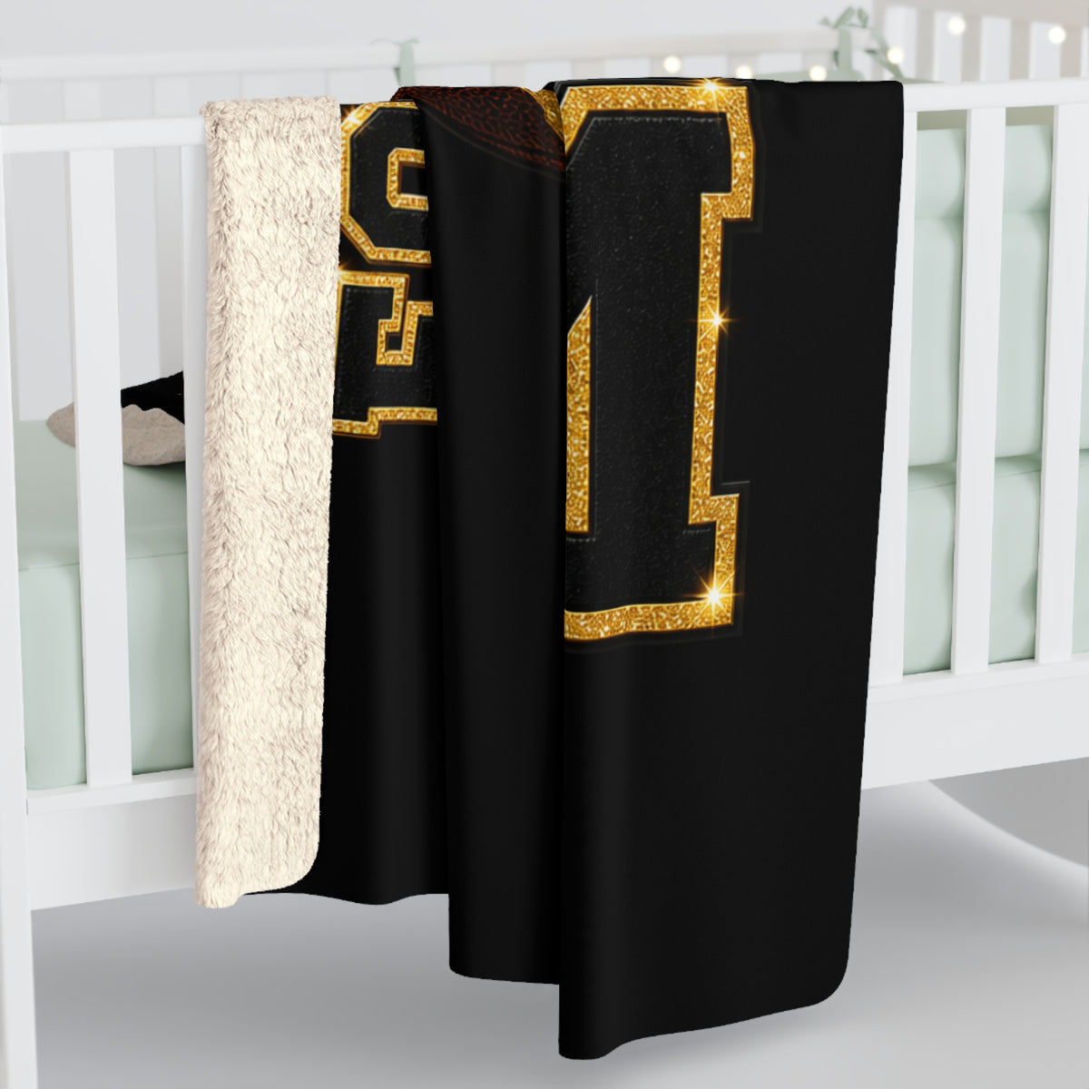 FOOTBALL MOM Sherpa Fleece Blanket
