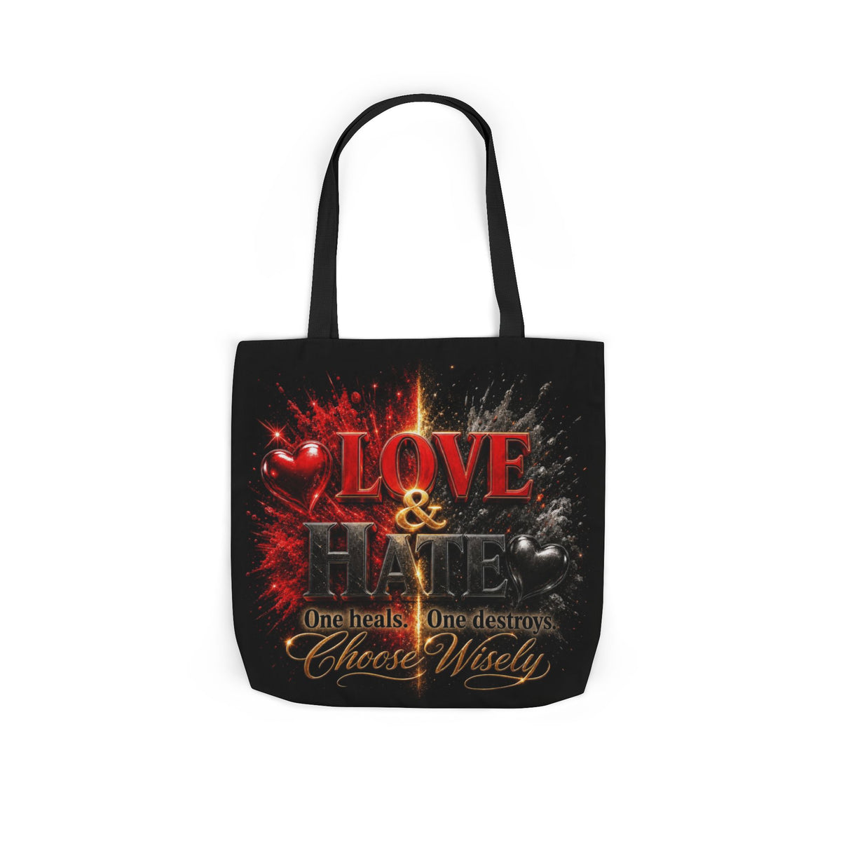 LOVEHATE Canvas Tote Bag 5-Color Straps