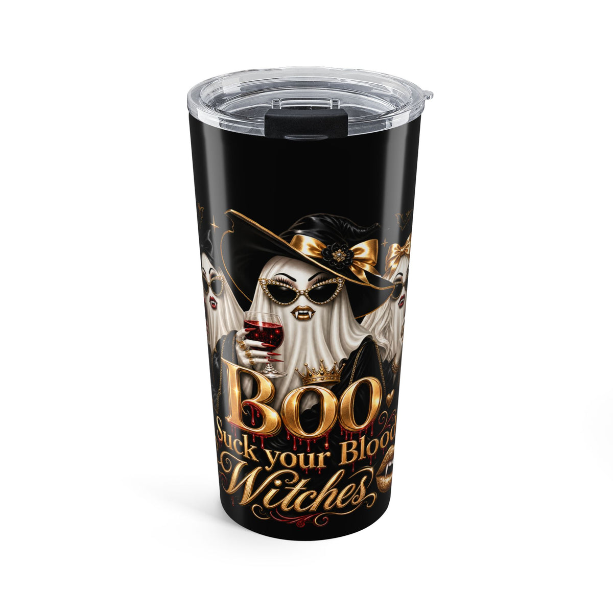 BOO BLOOD WITCHES COFFEE Tumbler 20oz