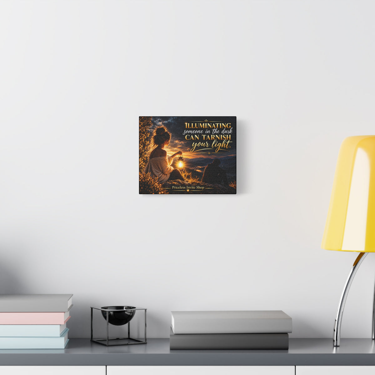 Illuminating Someone in the Dark Inspirational Canvas – 10" × 8" Horizontal