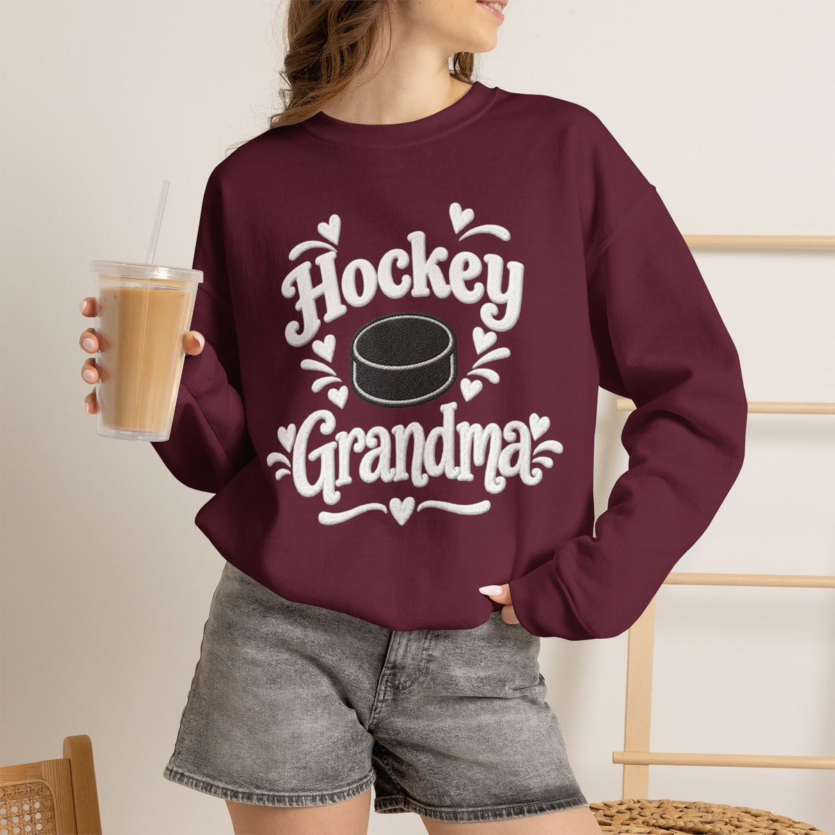 HOCKEY GRANDMA Crewneck Sweatshirt