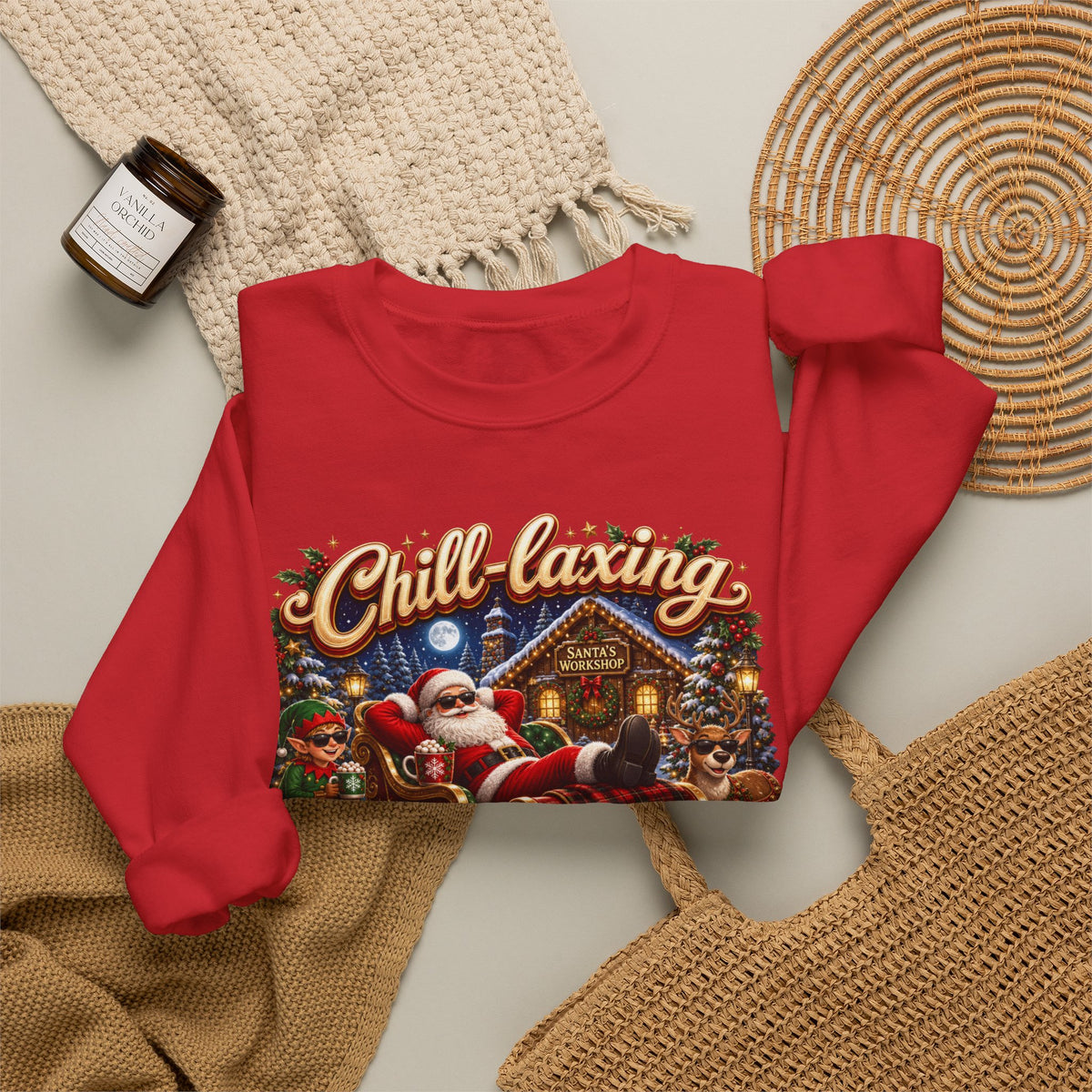 CHRISTMAS CHILL Unisex Heavy Blend Crewneck Sweatshirt