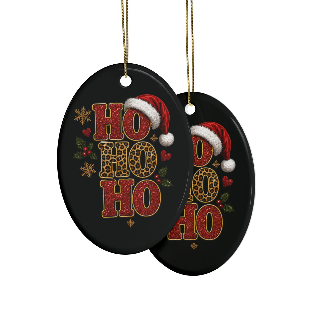 HOHOHO CHRISTMAS Ceramic Ornaments (1pcs, 5pcs, 10pcs, 20pcs)