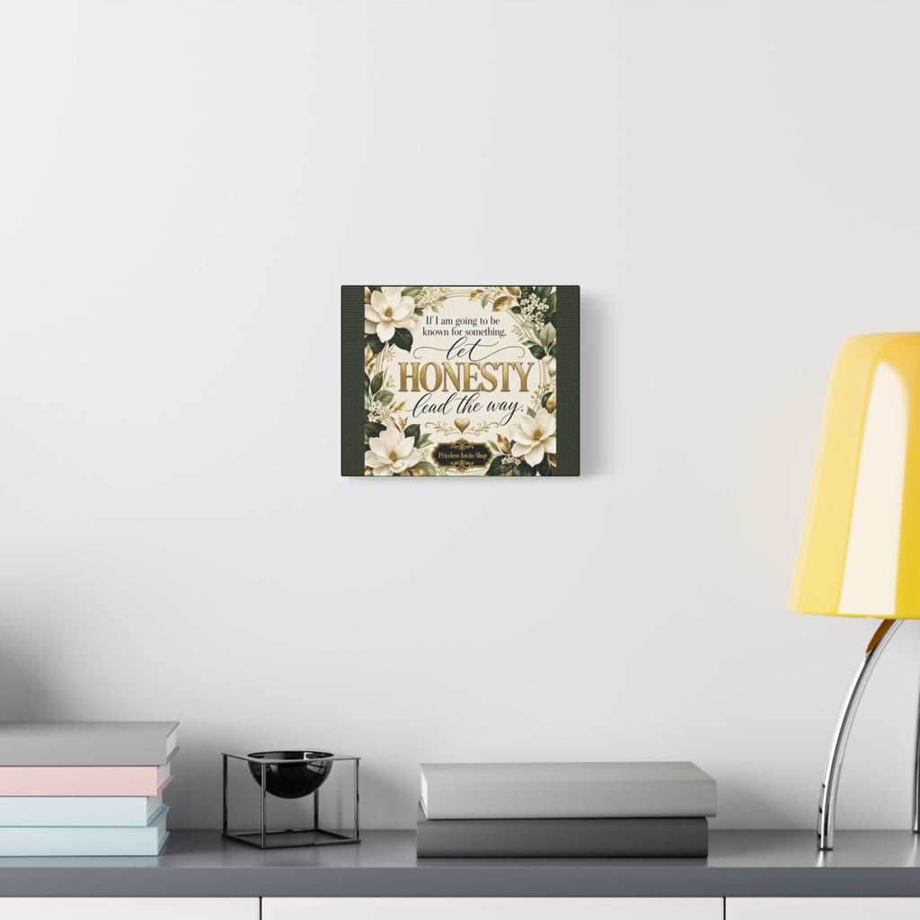 Let Honesty Lead the Way | Inspirational Canvas Wall Art