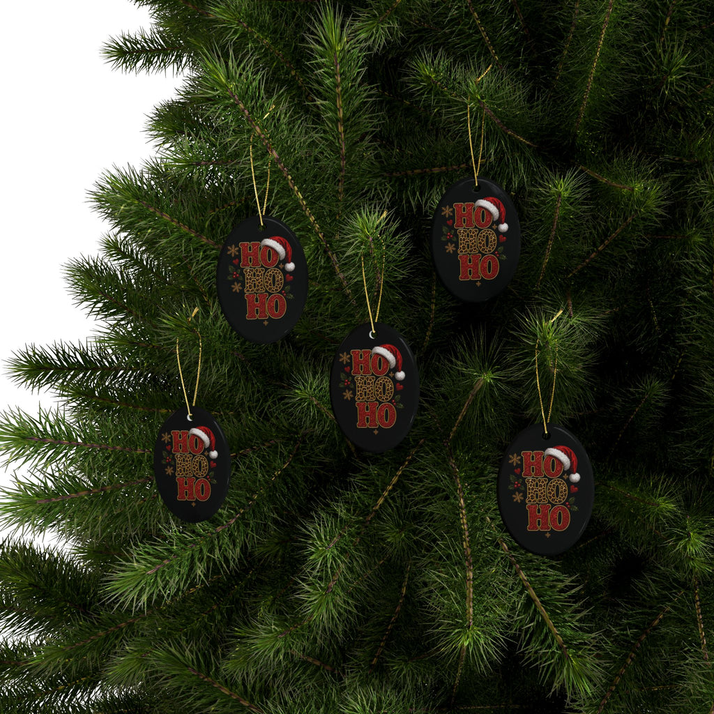 HOHOHO CHRISTMAS Ceramic Ornaments (1pcs, 5pcs, 10pcs, 20pcs)