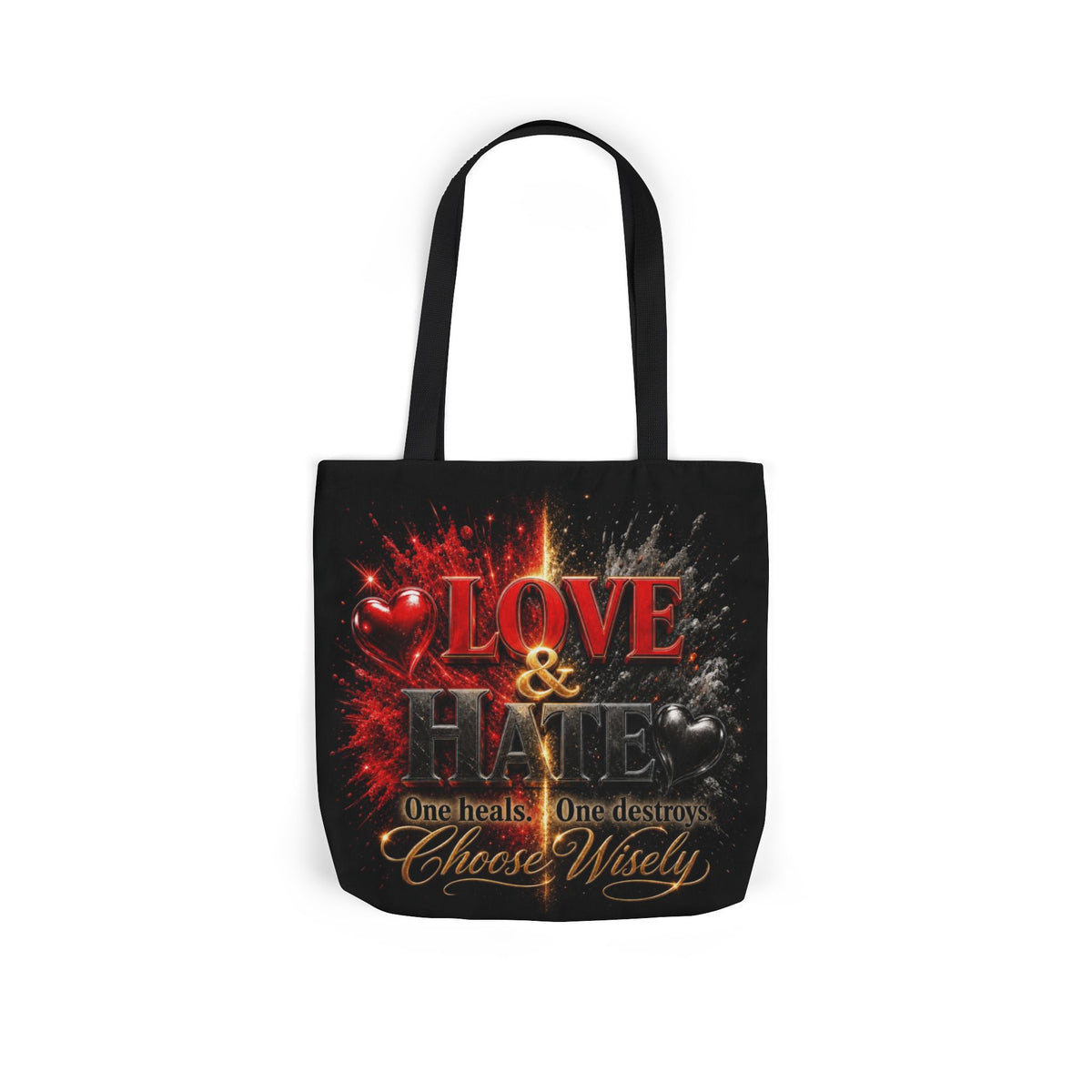 LOVEHATE Canvas Tote Bag 5-Color Straps
