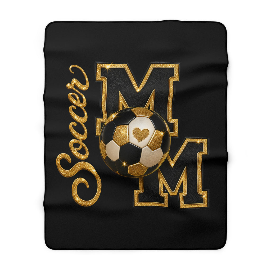 SOCCER MOM Sherpa Fleece Blanket