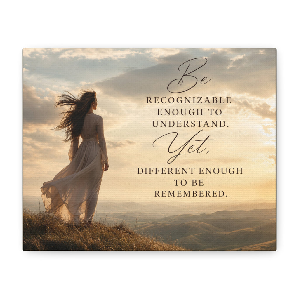 Be Remembered — Inspirational Canvas Wall Art