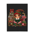 CHRISTMAS PRETTY ELF Velveteen Plush Blanket