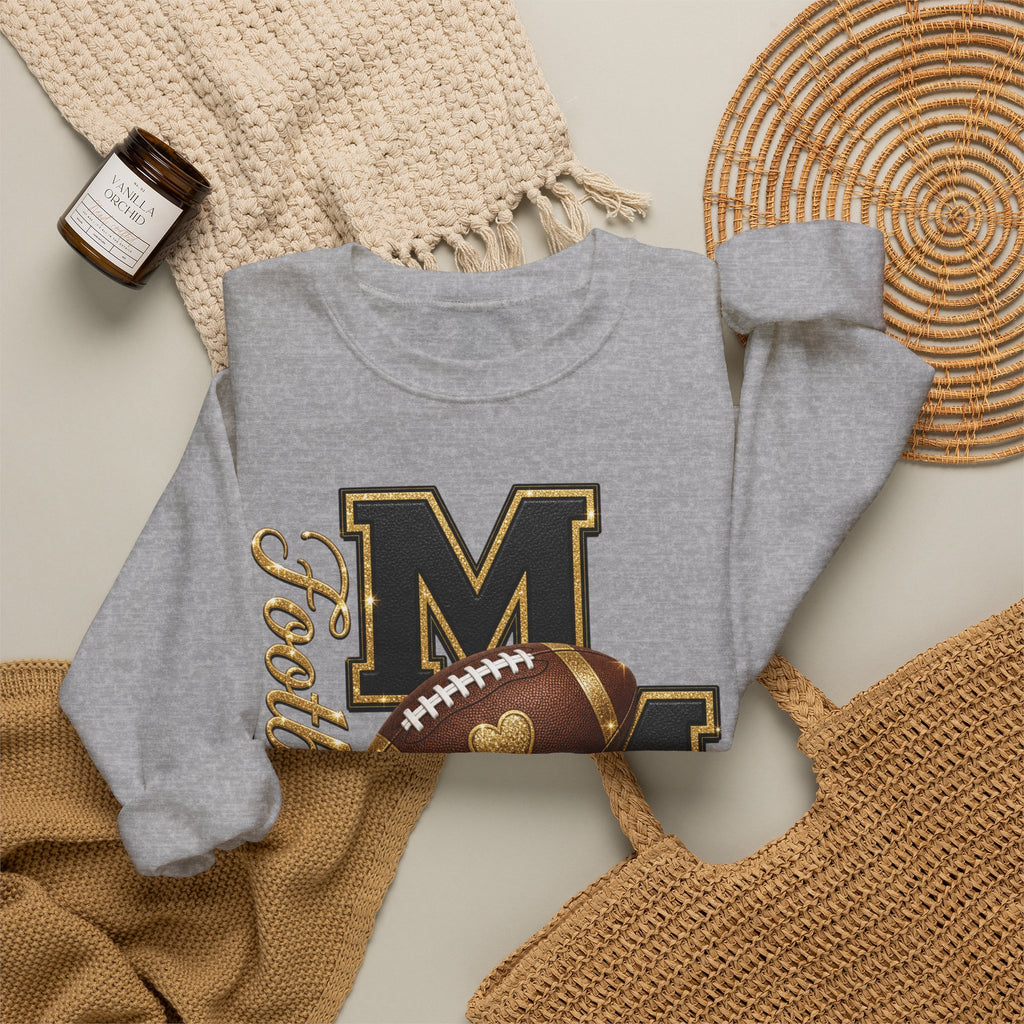  FOOTBALL MOM Heavy Blend Crewneck Sweatshirt